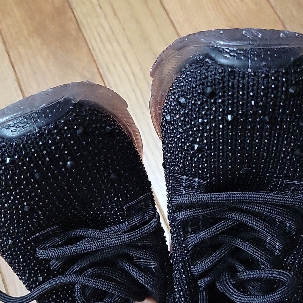Very G HELLA Black Rhinestone Sneakers - Picture 9 of 10